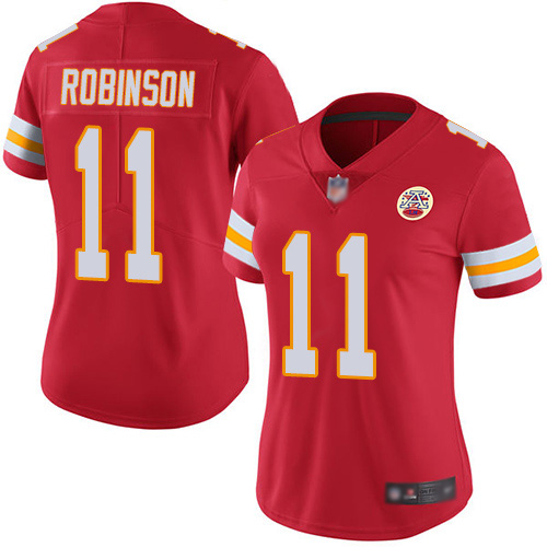 Women Kansas City Chiefs #11 Robinson Demarcus Red Team Color Vapor Untouchable Limited Player Football Nike NFL Jersey